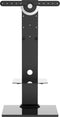 TV standaard - tv statief voet - hout met glas - hoogte verstelbaar tot 125 cm