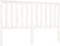 vidaXL - Hoofdbord - 166x6x101 - cm - massief - grenenhout - wit