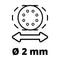 Einhell TE-RS 18 Li - Excentrische schuurmachine - Power X-Change - Incl. schuurvel (K80)