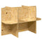 Terrariumbasis Bruin 80 x 50 x 50 cm OSB