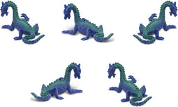 Safari Zeedraken Speelfiguren 2 Cm Bpa-vrij Blauw 192-delig