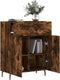 vidaXL - Dressoir - 69,5x34x90 - cm - bewerkt - hout - gerookt - eikenkleurig