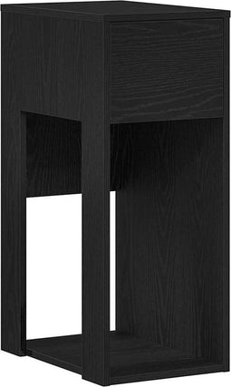 vidaXL - Computertorenstandaard - met - lade - 30x44x74 - cm - zwart