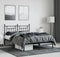 vidaXL-Bedframe-met-hoofdbord-metaal-zwart-150x200-cm