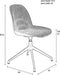 Zuiver Albert Kuip Swivel Stoel - Taupe - Set van 2