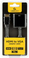 Gembird A-HDMI-VGA-04 - HDMI naar VGA Adapter - 15cm - Zwart