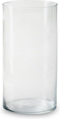 Jodeco Bloemenvaas Chelsea - helder transparant - glas - 12,5 x 25 cm - cilinder vaas