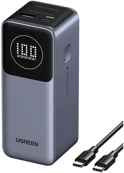 Ugreen Nexode 12000mAh - Powerbank - 100W Snelladen - Zwart