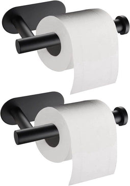 LUFT WC Rolhouder - Zelfklevend - RVS - Mat zwart (2 stuks)