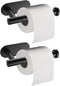 LUFT WC Rolhouder - Zelfklevend - RVS - Mat zwart (2 stuks)