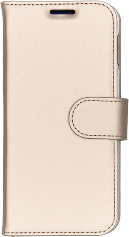 Accezz Hoesje Geschikt voor Samsung Galaxy S10e Hoesje Met Pasjeshouder - Accezz Wallet Softcase Bookcase - goud