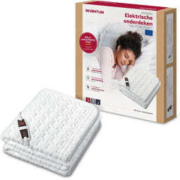 Inventum HN1300V - Elektrische onderdeken - 4 warmtestanden - Aparte voetzone - Wit
