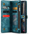 Caseme - Geschikt voor Samsung Galaxy S23 Ultra - Vintage 2 in 1 portemonnee hoes - Blauw