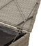 vidaXL - Kussenbox - Lichtgrijs - 50x50x50 - cm - Poly - Rattan