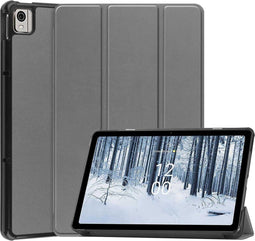 iMoshion Nokia T21 - Trifold Bookcase - Auto-wake functie - Grijs