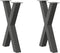 vidaXL - Eettafelpoten - 2 - st - X-vormig - 50x(72-73) - cm - staal - antraciet