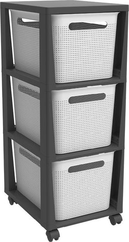 Rotho Brisen - design ladekast 3 lades - 3 x 16 L - wit