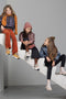 Nono Bella - Meisjes Jas - Waterafstotend met capuchon - Vintage roze luipaardprint - Maat 134/140