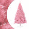 vidaXL - Kunstkerstboom - Halfrond - 240 cm - PVC - Roze