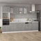 vidaXL - Vaatwasserpaneel - Lyon - 59,5x3x67 - cm - bewerkt - hout - betongrijs