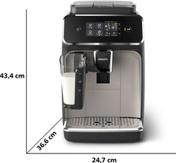 Philips 2200-serie - LatteGo EP2235/40 - Volautomatische koffiemachine met melksysteem - Bruin
