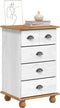 vidaXL - Ladekast - 'ASKIM'Wit - 45,8x40x79 - cm - Massief - Dennenhout