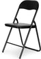 Tuinstoelen - zwart - opvouwbaar - eco-leer