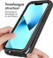 iMoshion Hoesje Geschikt voor iPhone 14 Hoesje - iMoshion 360° Full Protective Case - Zwart / Transparant