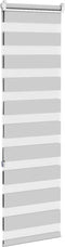 vidaXL - Zebra - rolgordijn - 40x150 - cm - stofbreedte - 35,9 - cm - lichtgrijs