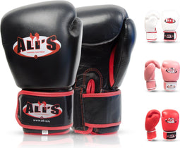 Ali's Fightgear - BG TR - Bokshandschoenen - 14 oz - Zwart - Maat M/L