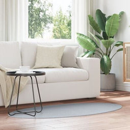 vidaXL - Vloerkleed - 'HUARTE'Grijs - 80x150 - cm - Ovaal