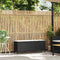 vidaXL - Tuinbank - met - kussen - 110x30x40,5 - cm - poly - rattan - zwart