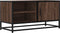 vidaXL - Tv-meubel - 80x34,5x40 - cm - bewerkt - hout - metaal - bruin - eikenkleur