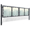 vidaXL - Poort - enkel - 300x150 - cm - zwart