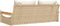 vidaXL - Schommelbank - met - kussens - 109x62x40 - cm - poly - rattan - beige