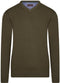 Cappuccino Italia - Heren Trui Salerno Pullover - Groen - Maat XXL