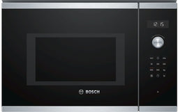 Bosch BEL554MS0 - Inbouwmagnetron met grill - 25L - Auto Pilot 8 - Roestvrijstaal