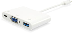Equip - USB Type C naar VGA Adapter - USB Power Delivery - Wit