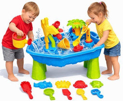 KidzKraze® Watertafel M - Zandtafel Kind - 4-laags ontwerp - Activiteiten Tafel (incl. schepjes gietertjes)