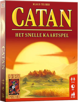 999 Games - Catan: Het Snelle Kaartspel - Vlot kaartspel voor 2-4 spelers, gebaseerd op Catan - Gezelschapsspel - Familiespel - Klein cadeautje - Kerstcadeau