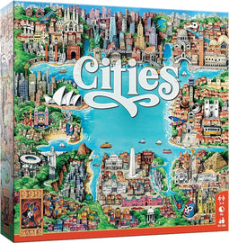 999 Games - Cities - Bordspel - Strategische uitdagingen in bekende steden - Familiespel - Gezelschapsspel - Kerstcadeau