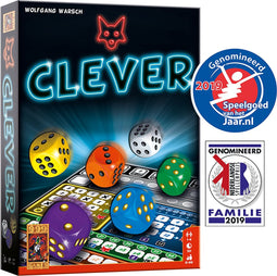 999 Games - Clever - Dobbelspel - Creëer kettingreacties door de juiste keuzes te maken - Gezelschapsspel - Familiespel - Strategiespel - Klein cadeautje - Kerstcadeau