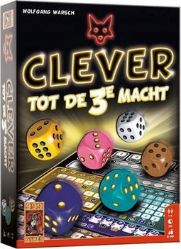 999 Games - Clever tot de 3e macht - Dobbelspel - Derde deel van de razend populaire dobbelsensatie Clever - Gezelschapsspel - Familiespel - Strategiespel - Klein cadeautje - Kerstcadeau