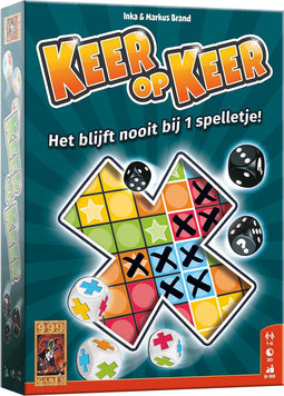 999 Games - Keer op Keer - Dobbelspel - Hét dobbelspel voor het hele gezin - Gezelschapsspel - Familiespel - Educatief spel - Klein cadeautje - Kerstcadeau
