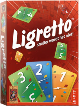 999 Games - Ligretto: Rood - Kaartspel - Iedereen speelt tegelijkertijd - Familiespel - Gezelschapsspel - Actiespel - Klein cadeautje - Kerstcadeau