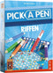 999 Games - Pick a Pen - Riffen - Dobbelspel - Dobbelen met potloden - Scorevellen van 3 verschillende niveaus - Gezelschapsspel - Familiespel - Klein cadeautje - Kerstcadeau