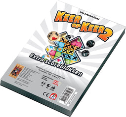 999 Games - Scoreblokken - Keer op Keer 2 - Twee stuks Level 1 - Dobbelspel