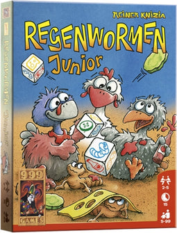 999 Games - Tiny Tins - Regenwormen - Dobbelspel - De complete dobbelklassieker Regenwormen in een piepklein blikje - Reisspel - Familiespel - Klein cadeautje - Kerstcadeau