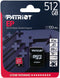 Patriot EP V30 - microSDXC 512GB - UHS-I Class 10 A1 V30