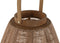 Kaarshouder Home ESPRIT Bruin Natuurlijk Hout Kristal 38 x 38 x 56 cm